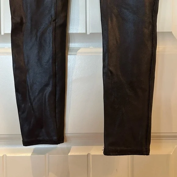 SPANX BUNDLE of 2Women’s Faux Leather Legging in Black Size Large